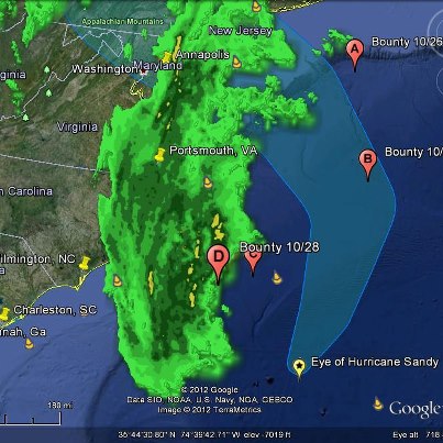 HMS Bounty - Hurricane Sandy